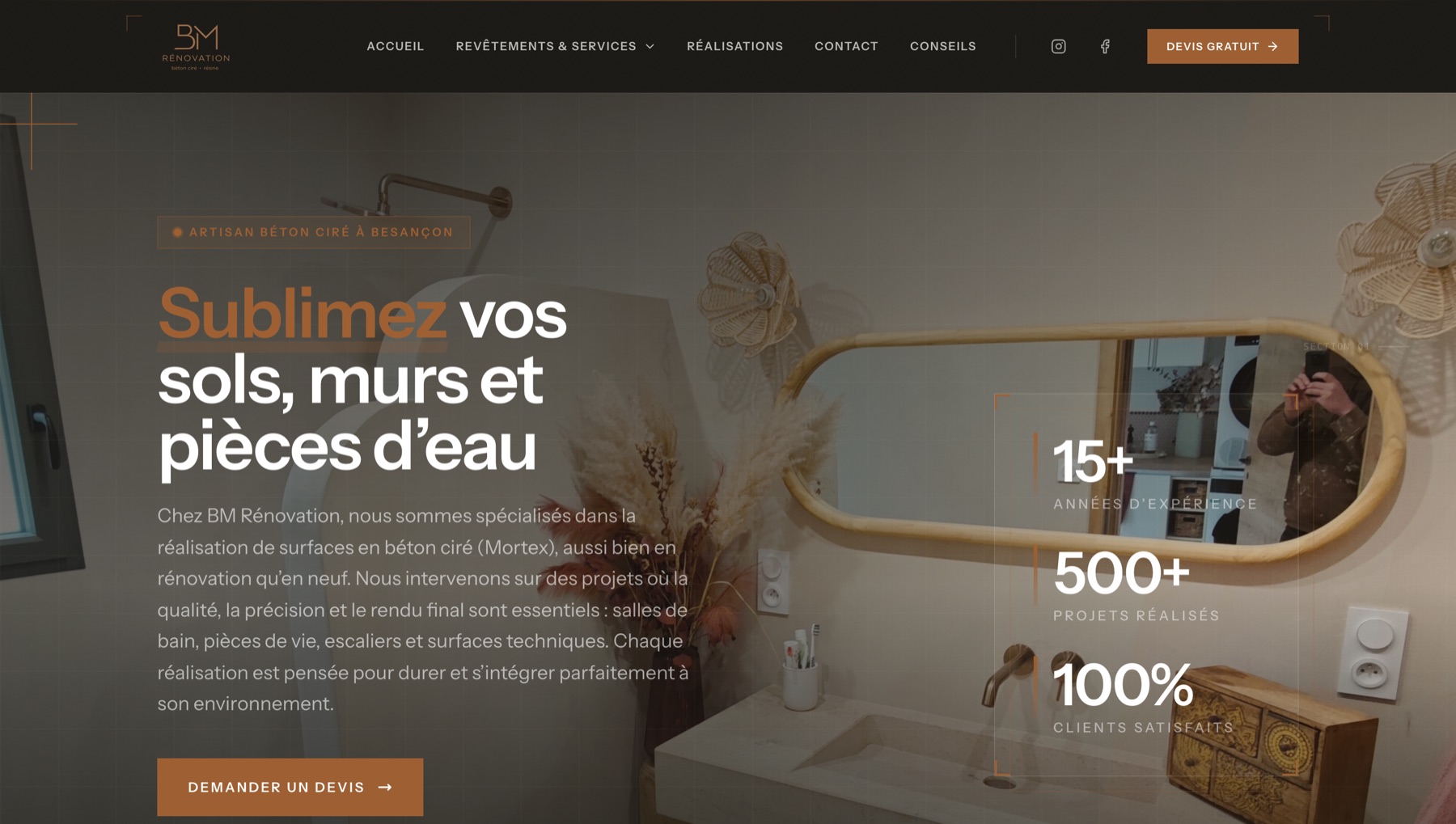BM Rénovation, Béton ciré · Besançon