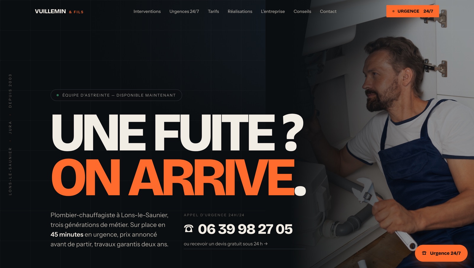 Vuillemin & Fils, Plombier chauffagiste